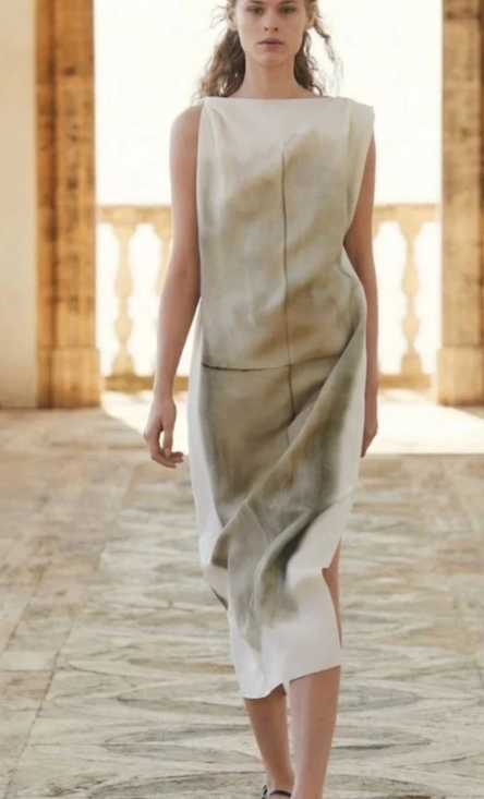 None Dresses & Skirts - New Linen Luxury Blend Dress